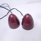 Custom Harley TURN SIGNAL NICKEL cherry RED? (2pcs)