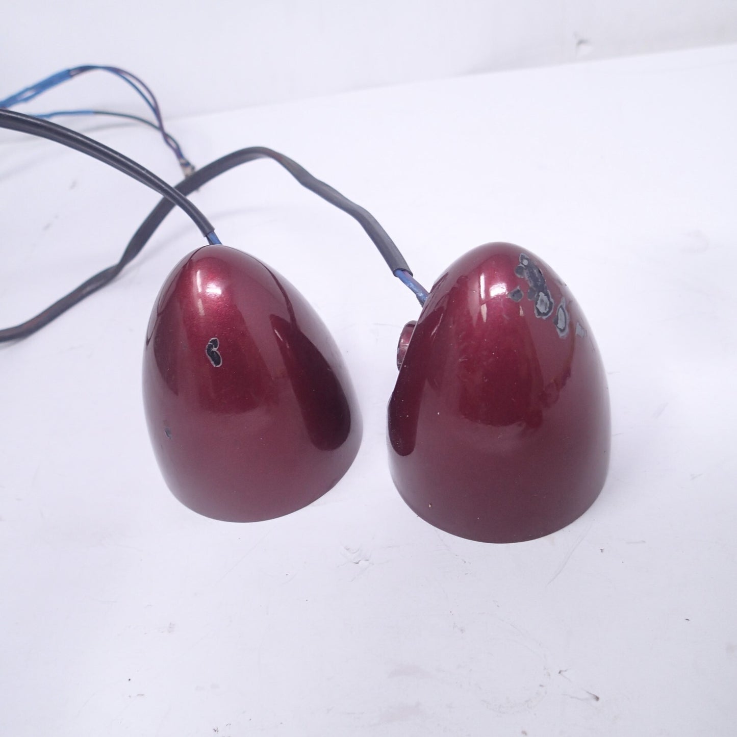 Custom Harley TURN SIGNAL NICKEL cherry RED? (2pcs)