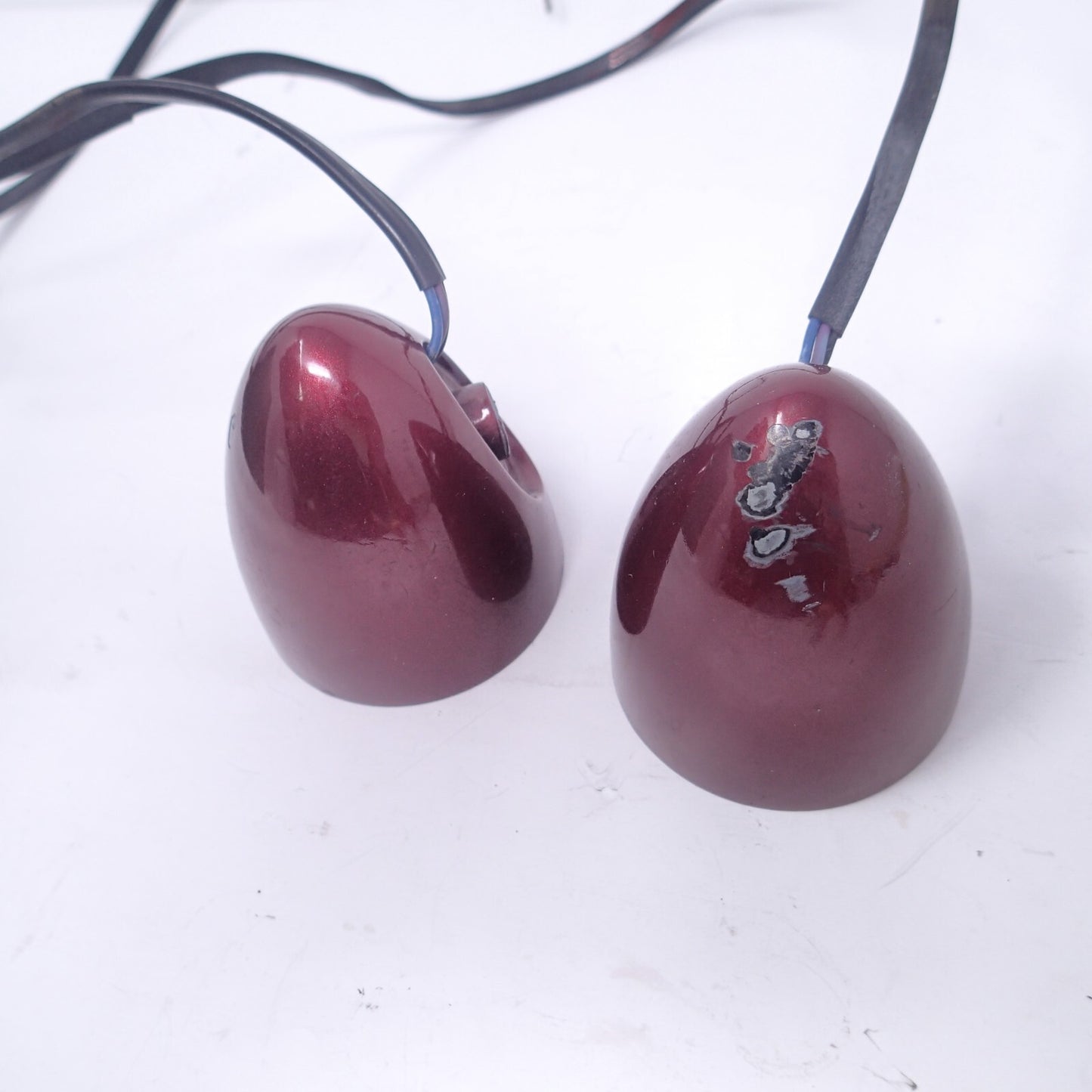 Custom Harley TURN SIGNAL NICKEL cherry RED? (2pcs)