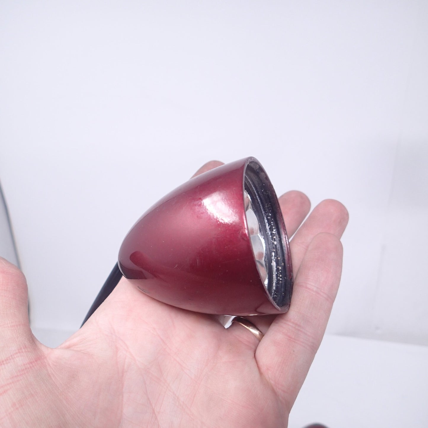 Custom Harley TURN SIGNAL NICKEL cherry RED? (2pcs)