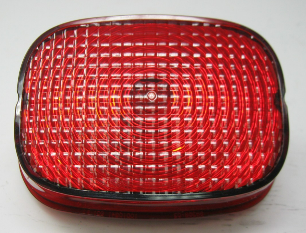Harley-Davidson OEM Tail Light with Solid Red Lens (No Bulb or Socket) 68368-03