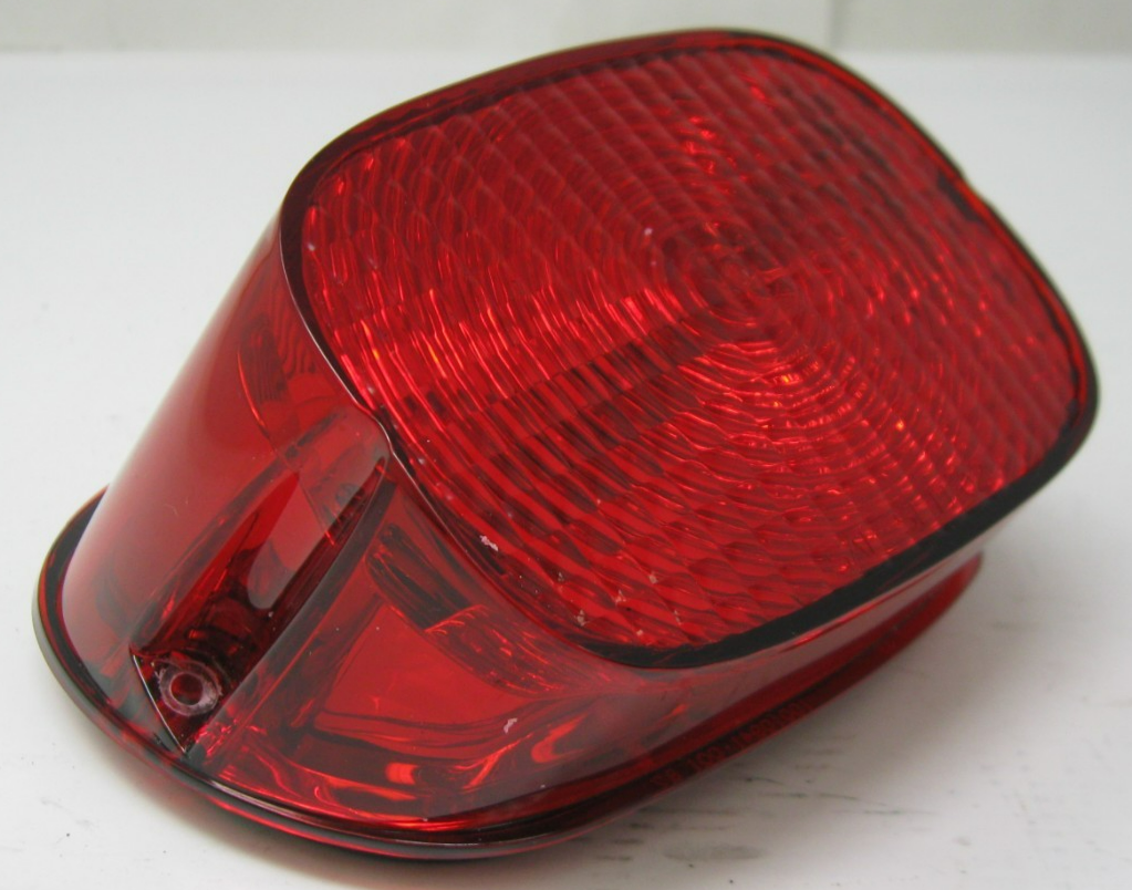 Harley-Davidson OEM Tail Light with Solid Red Lens (No Bulb or Socket) 68368-03