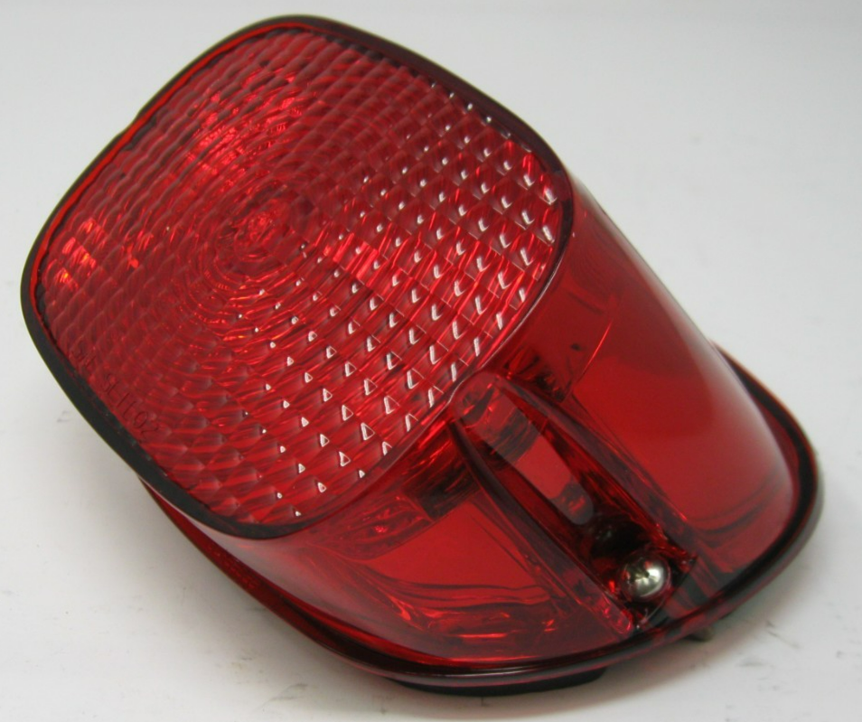 Harley-Davidson OEM Tail Light with Solid Red Lens (No Bulb or Socket) 68368-03