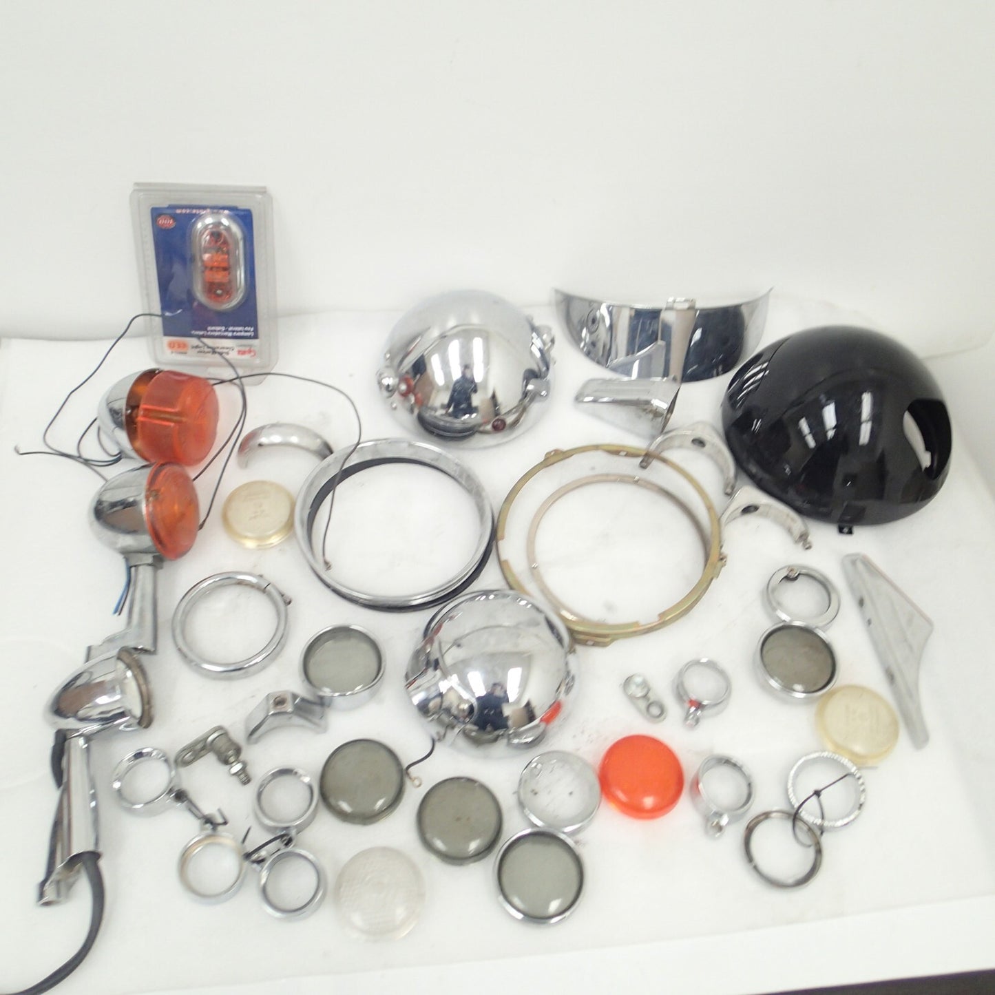 Harley miscellaneous Moto parts light motorcycle rings headlights Junk art