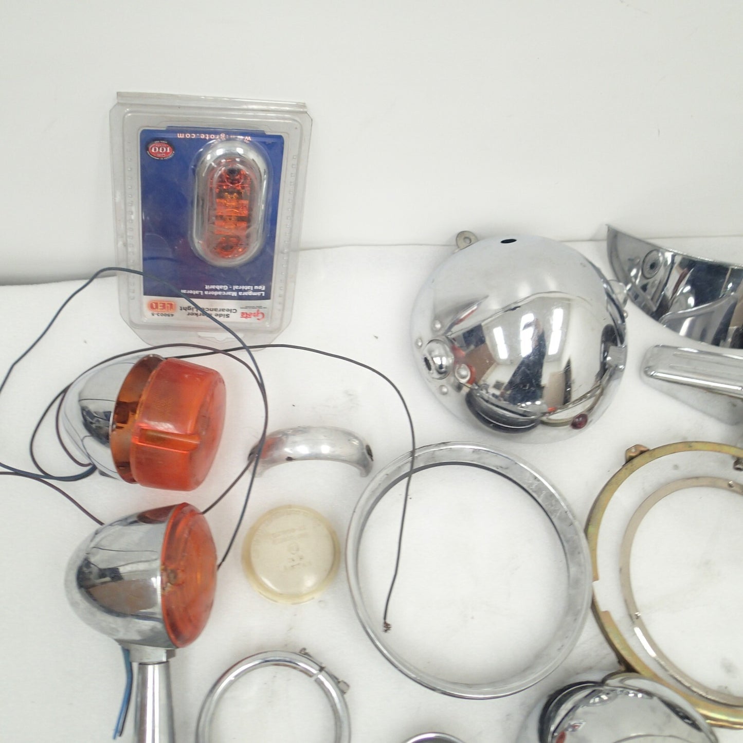 Harley miscellaneous Moto parts light motorcycle rings headlights Junk art