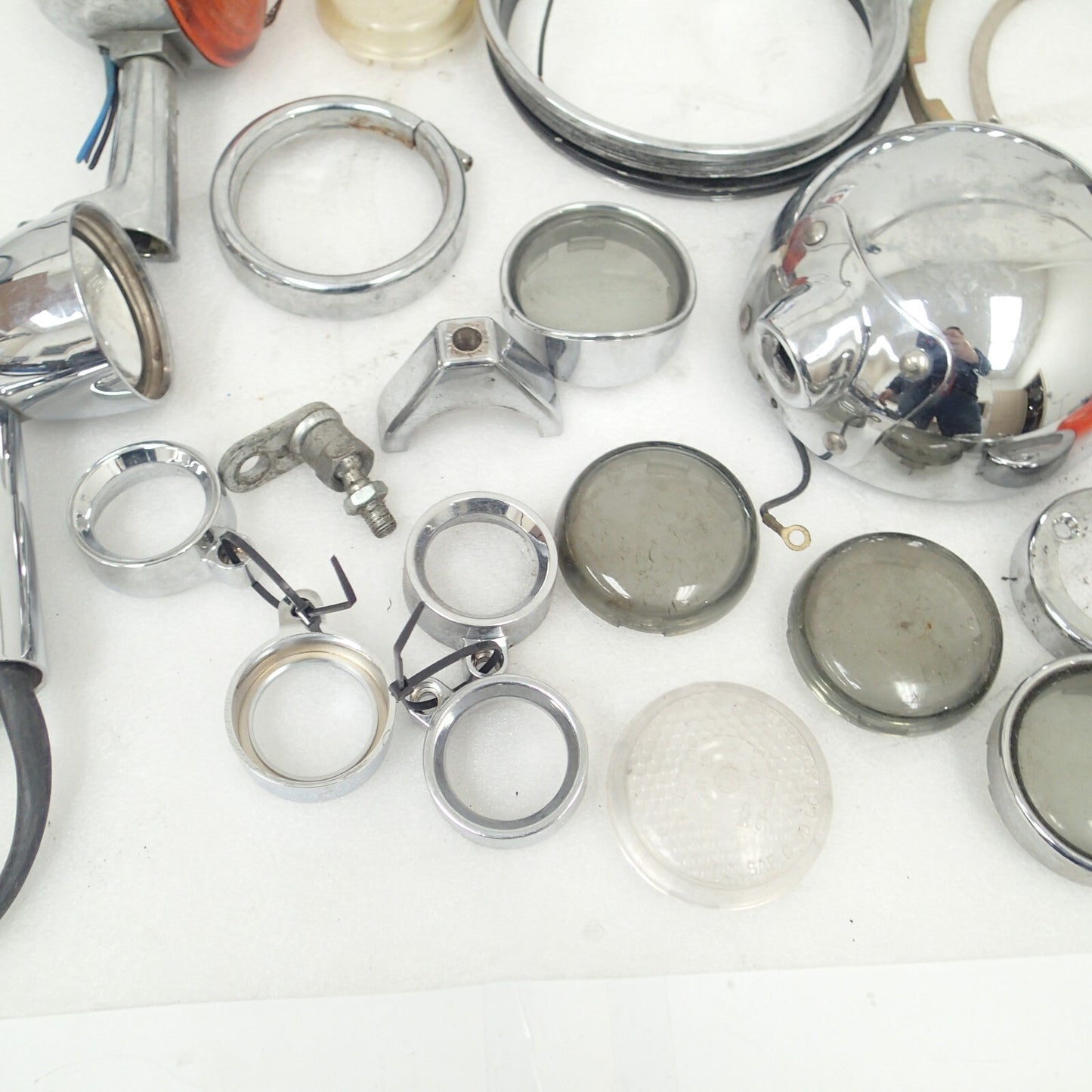 Harley miscellaneous Moto parts light motorcycle rings headlights Junk art