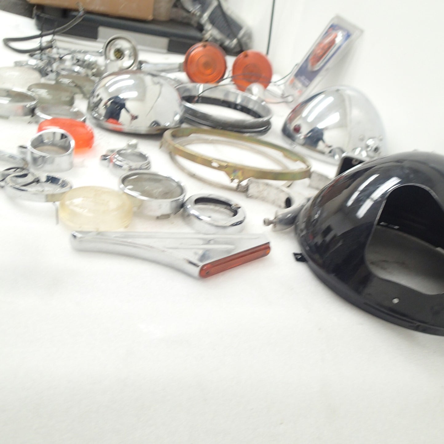 Harley miscellaneous Moto parts light motorcycle rings headlights Junk art