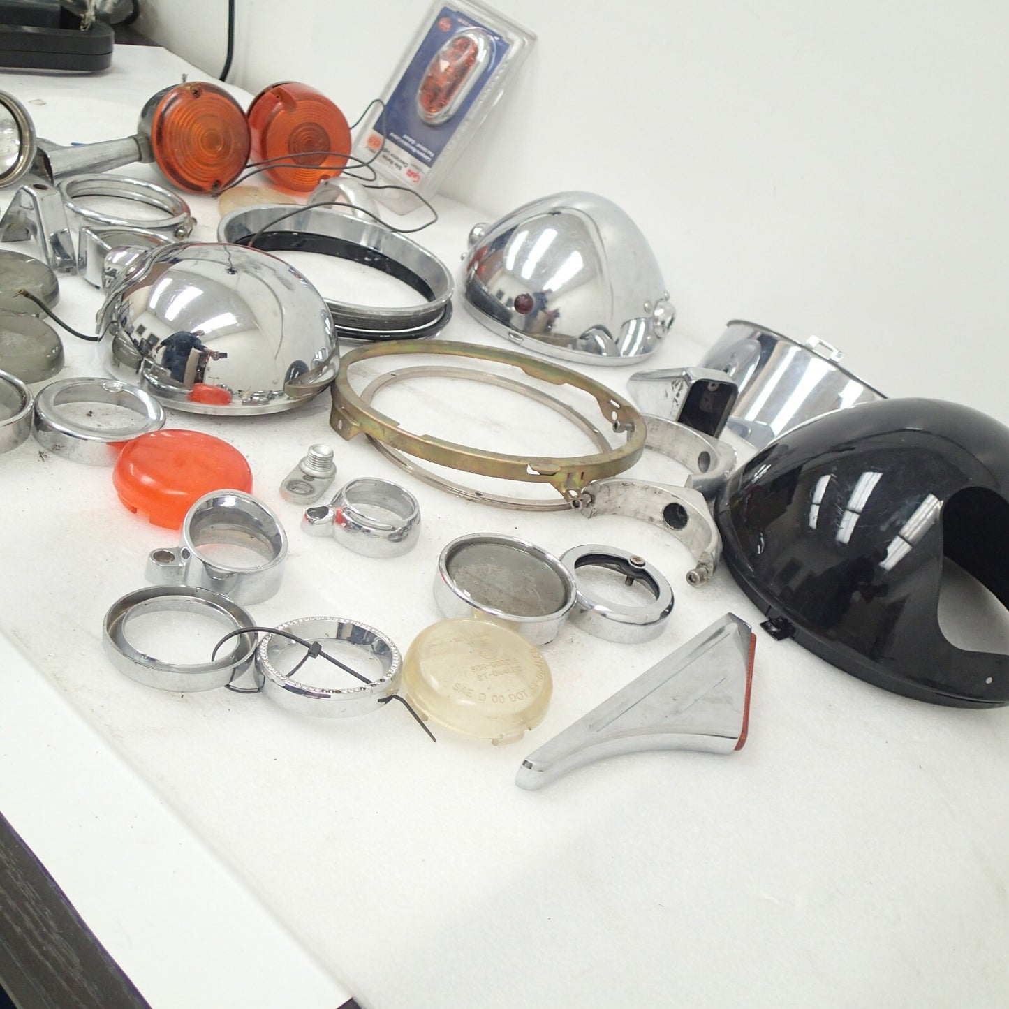 Harley miscellaneous Moto parts light motorcycle rings headlights Junk art