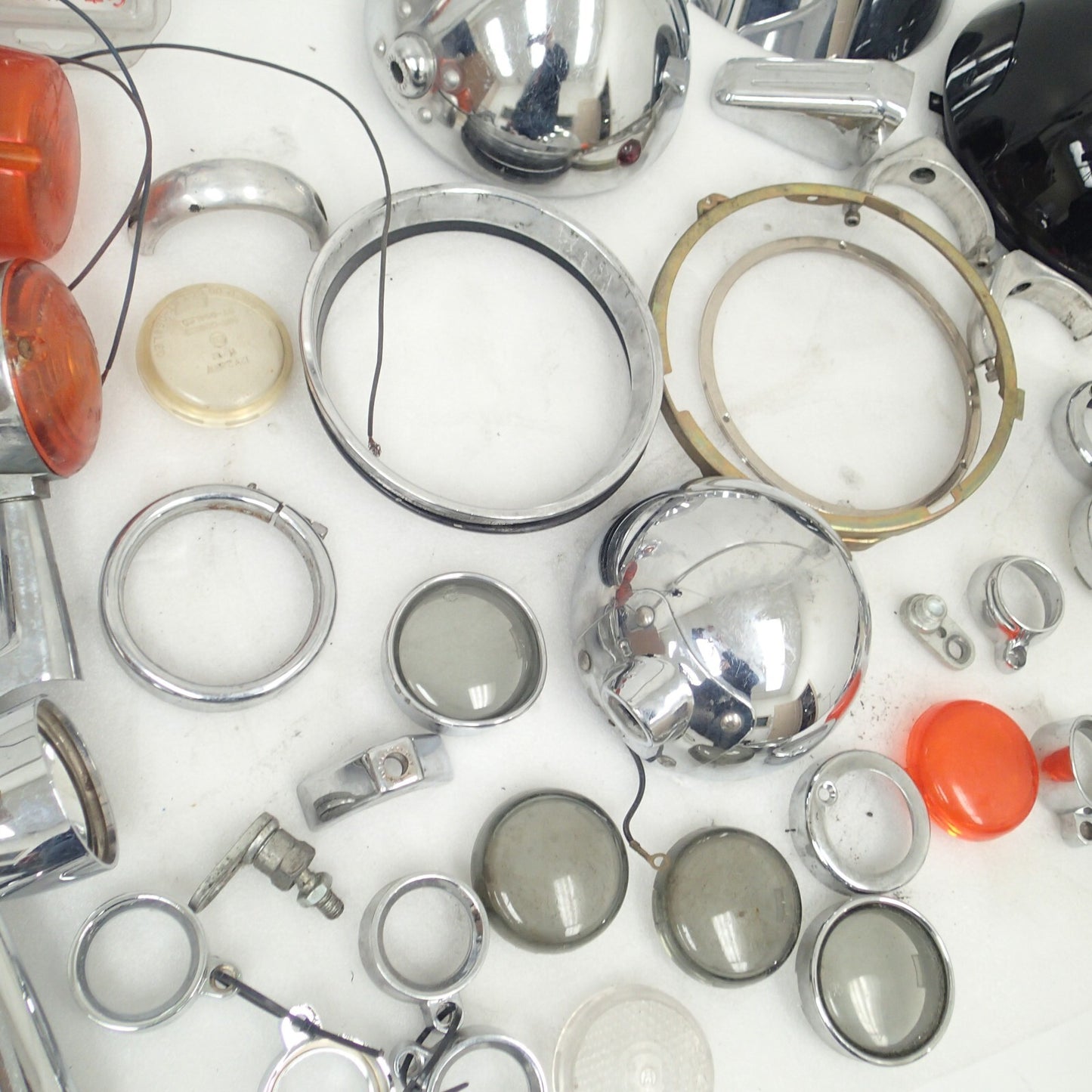 Harley miscellaneous Moto parts light motorcycle rings headlights Junk art