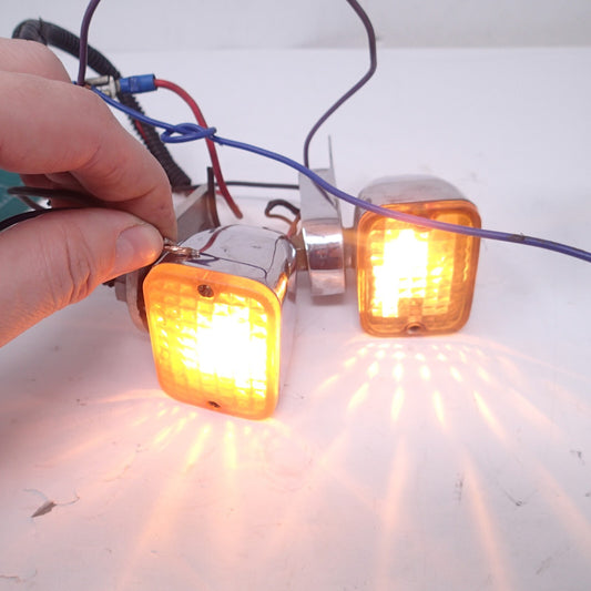 Aftermarket Rectangular Mini Marker Lights with single bulb