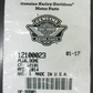 Harley-Davidson OEM 14-24 Touring Tour-Pak Dome Plug 12100023