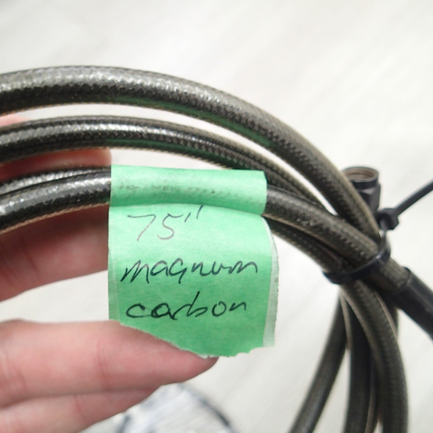 Magnum Carbon Universal Brake Line 75in  For Harley-Davidson
