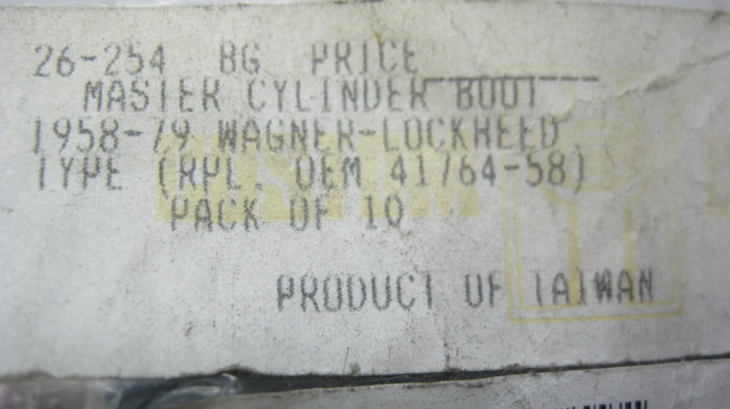 8 Wagner Lockheed Type Rear Master Cylinder Boots 26-254 Replace Harley 41764-58
