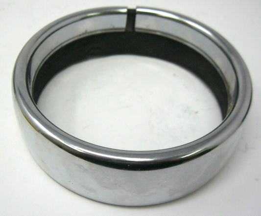 Harley-Davidson Appx. 4.25" x 1 3/8" Auxilery Light Trim Ring. Fitment Unknown.