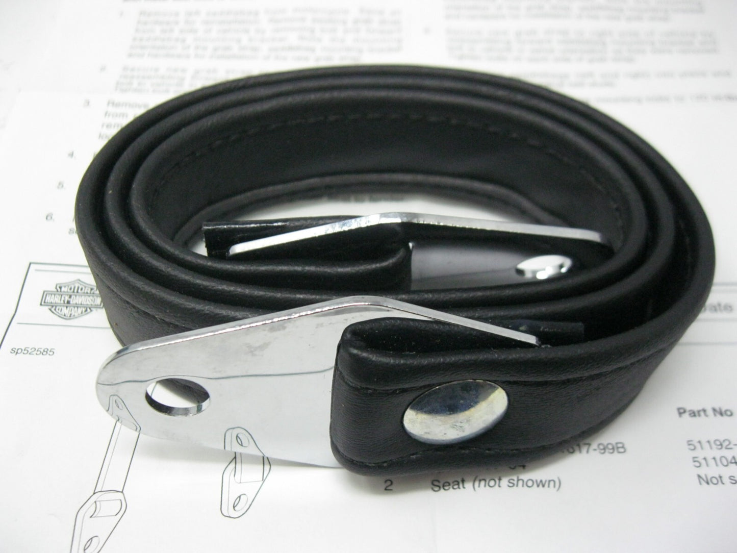 Harley-Davidson OEM 34.75" from center of hole to center of Hole Seat Strap