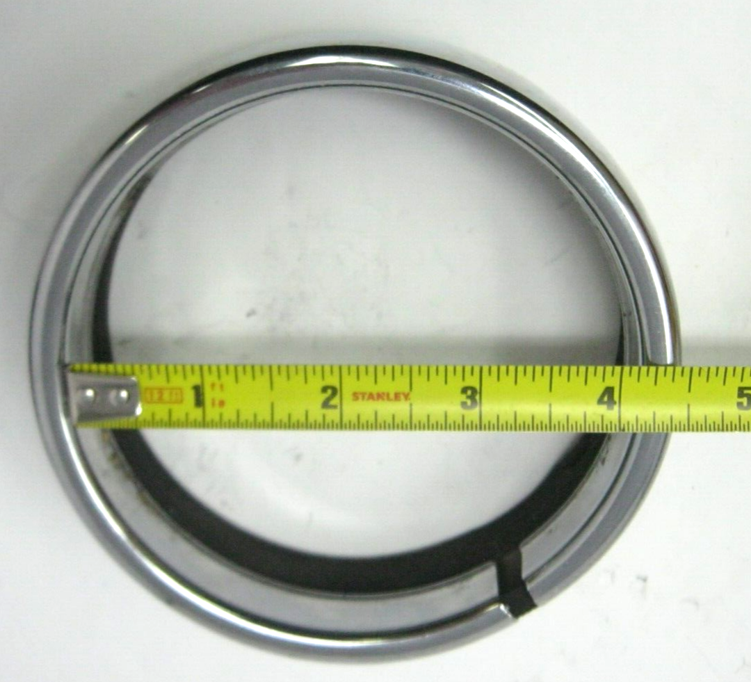 Harley-Davidson Appx. 4.25" x 1 3/8" Auxilery Light Trim Ring. Fitment Unknown.