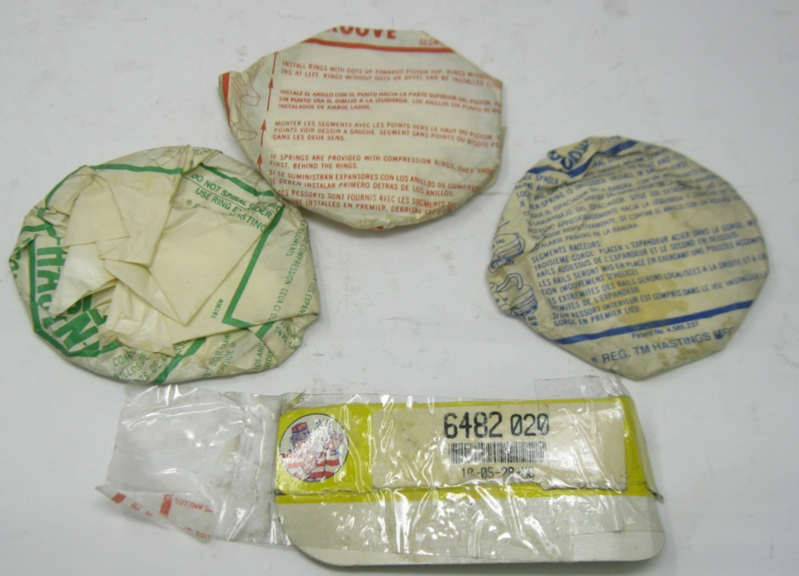 Partial Set Hastings Harley 1200cc  +.020 OS Piston Rings (1 Piston) 6482-020