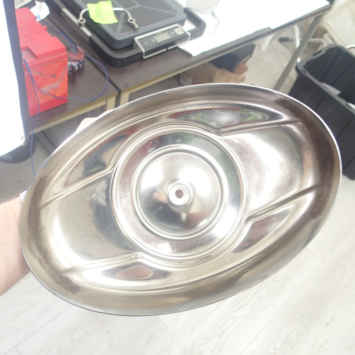 Harley-Davidson Chrome 96 Cubic Inches Air Cleaner Cover FLHX some Hardware