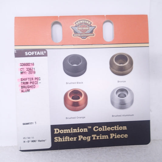 HARLEY NEW SHIFTER PEG TRIM PIECE BRUSHED ALUM 33600218