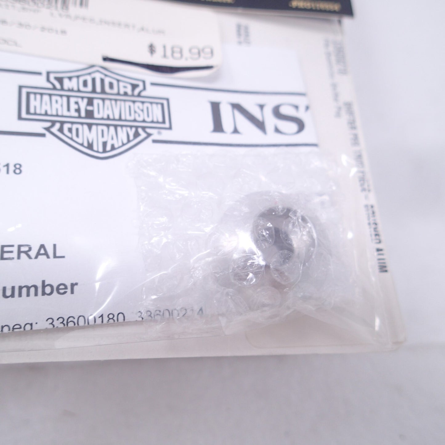 HARLEY NEW SHIFTER PEG TRIM PIECE BRUSHED ALUM 33600218