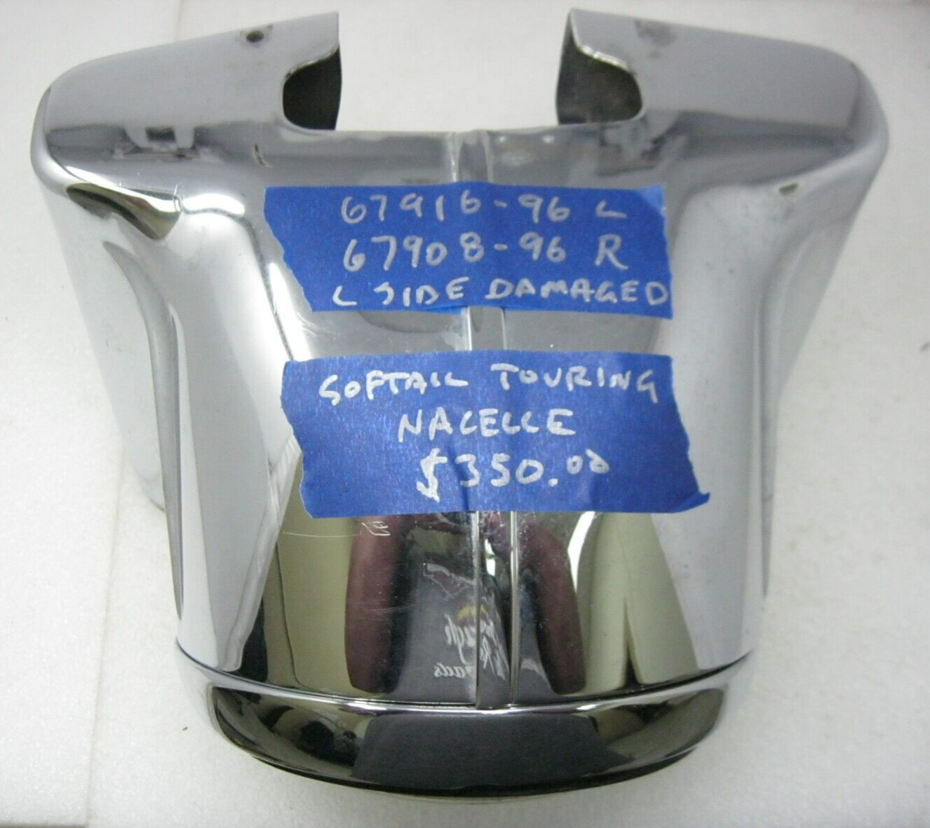 Harley-Davidson OEM Chrome Nacelle & 7" Halo Headlight 67916-96 & 67908-96