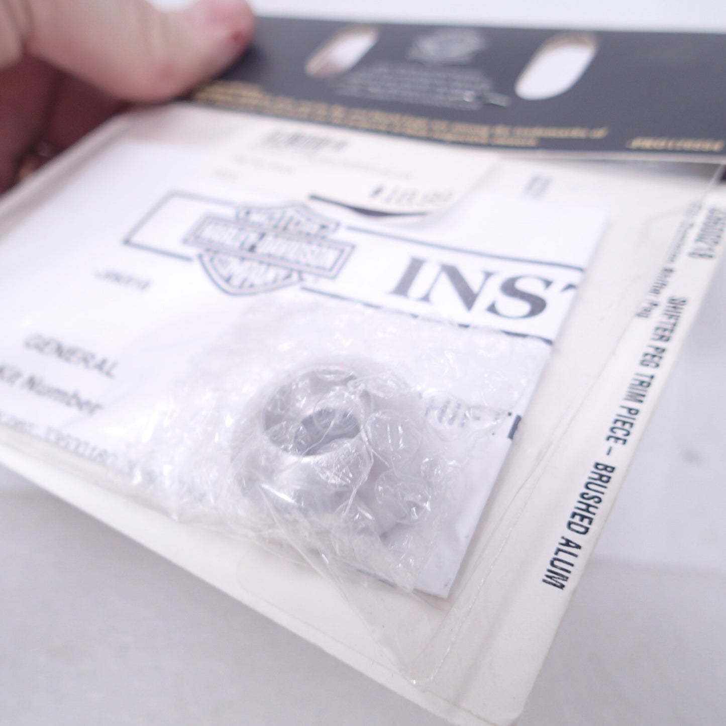 HARLEY NEW SHIFTER PEG TRIM PIECE BRUSHED ALUM 33600218