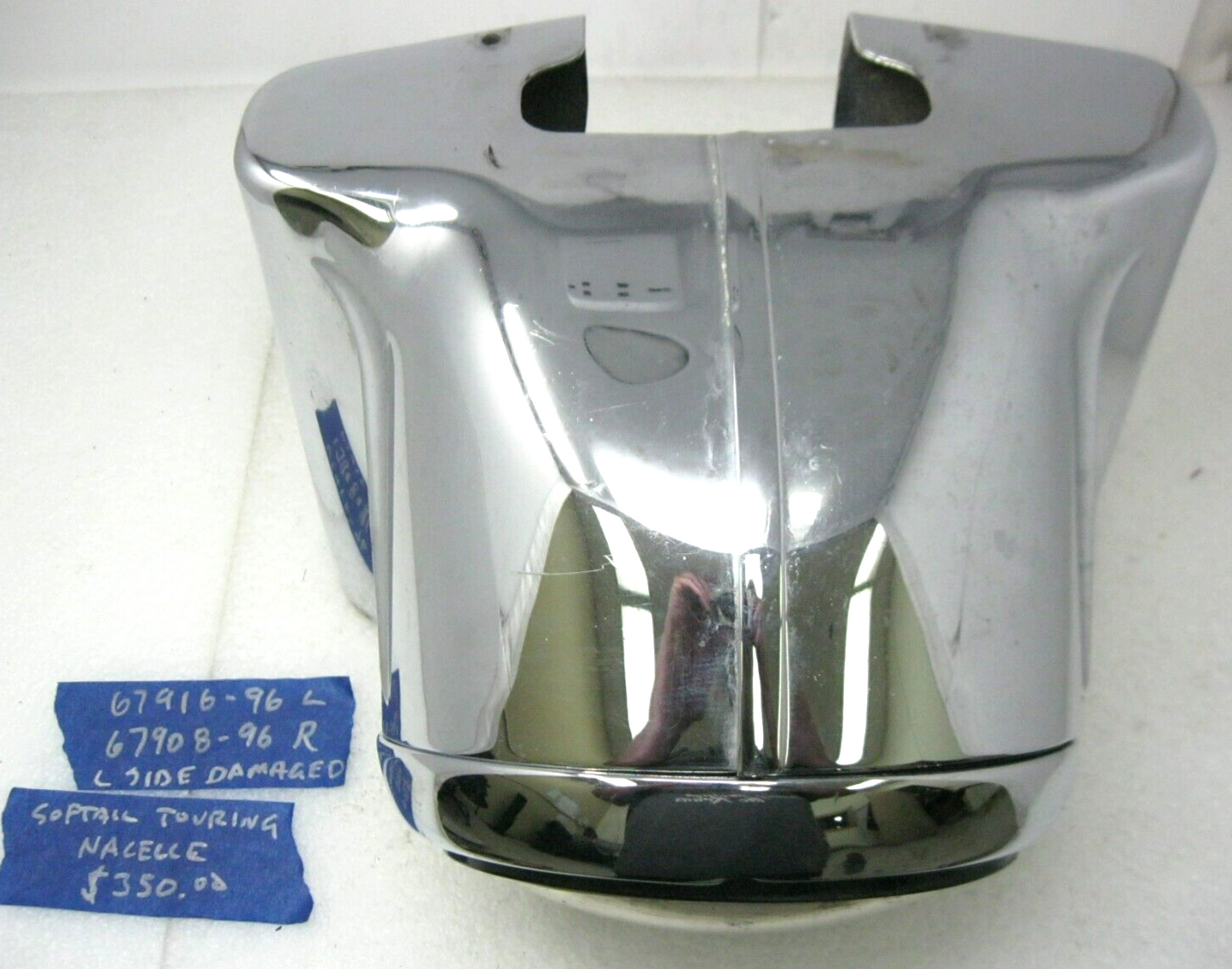 Harley-Davidson OEM Chrome Nacelle & 7" Halo Headlight 67916-96 & 67908-96