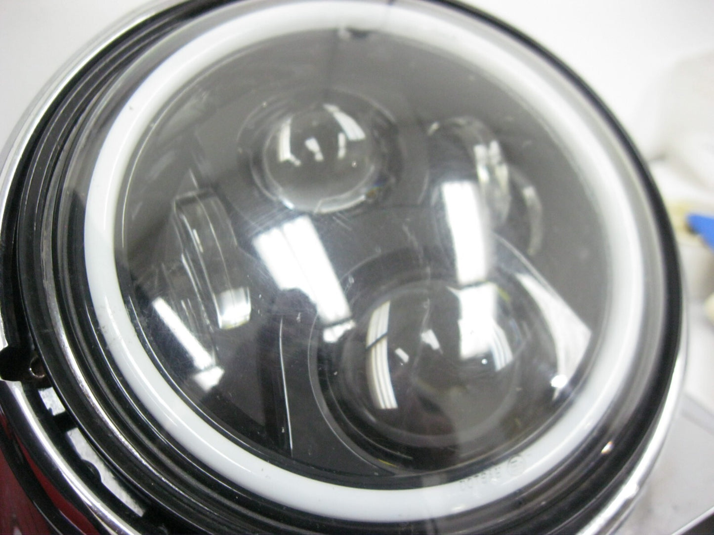 Harley-Davidson OEM Chrome Nacelle & 7" Halo Headlight 67916-96 & 67908-96