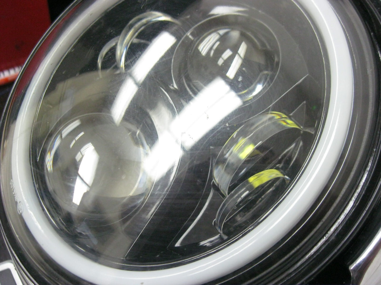 Harley-Davidson OEM Chrome Nacelle & 7" Halo Headlight 67916-96 & 67908-96