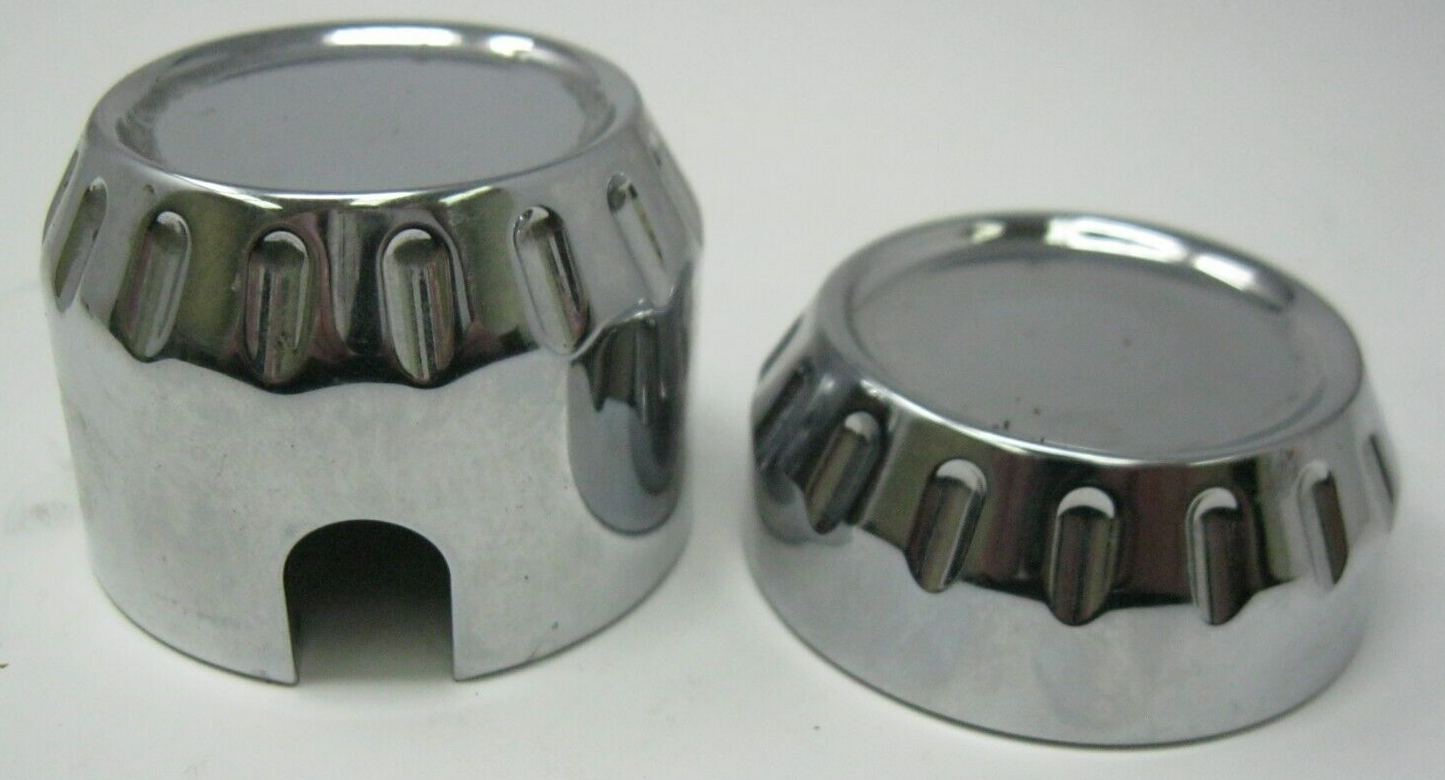 Harley-Davidson Fluted Rear Axle End Caps (Missing one Allen Screw)