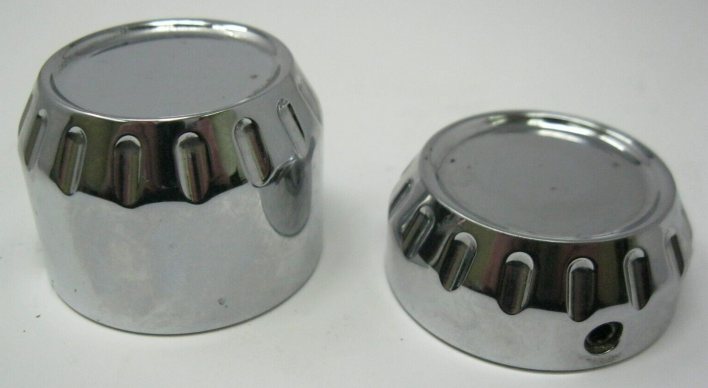 Harley-Davidson Fluted Rear Axle End Caps (Missing one Allen Screw)