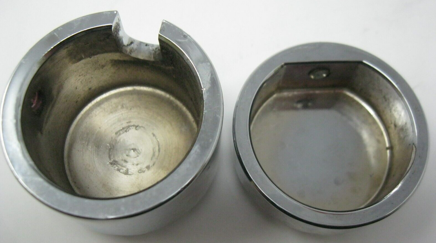 Harley-Davidson Fluted Rear Axle End Caps (Missing one Allen Screw)