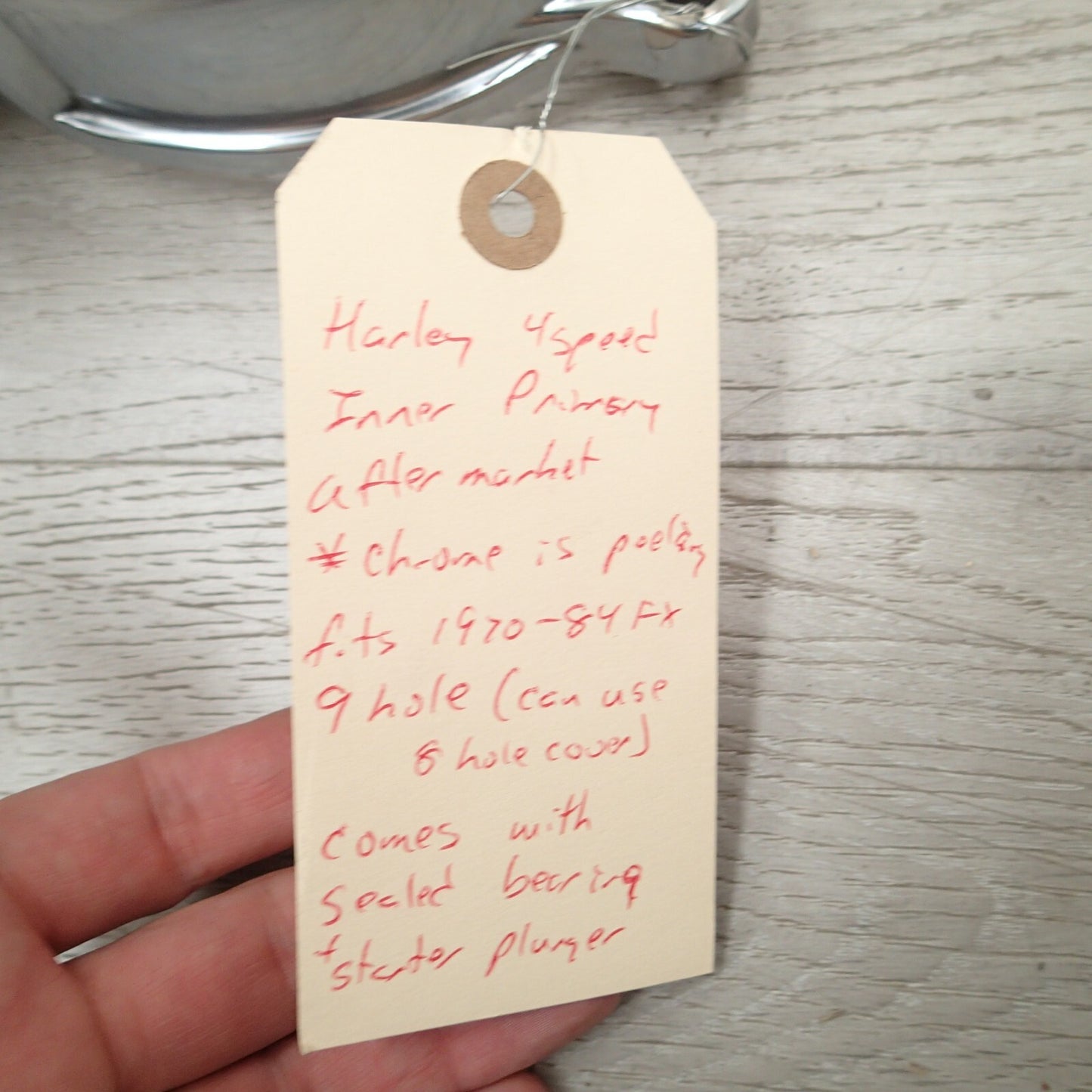 HARLEY 4 speed Inner Primary cover 1970-1982 FXE (9 hole) aftermarket