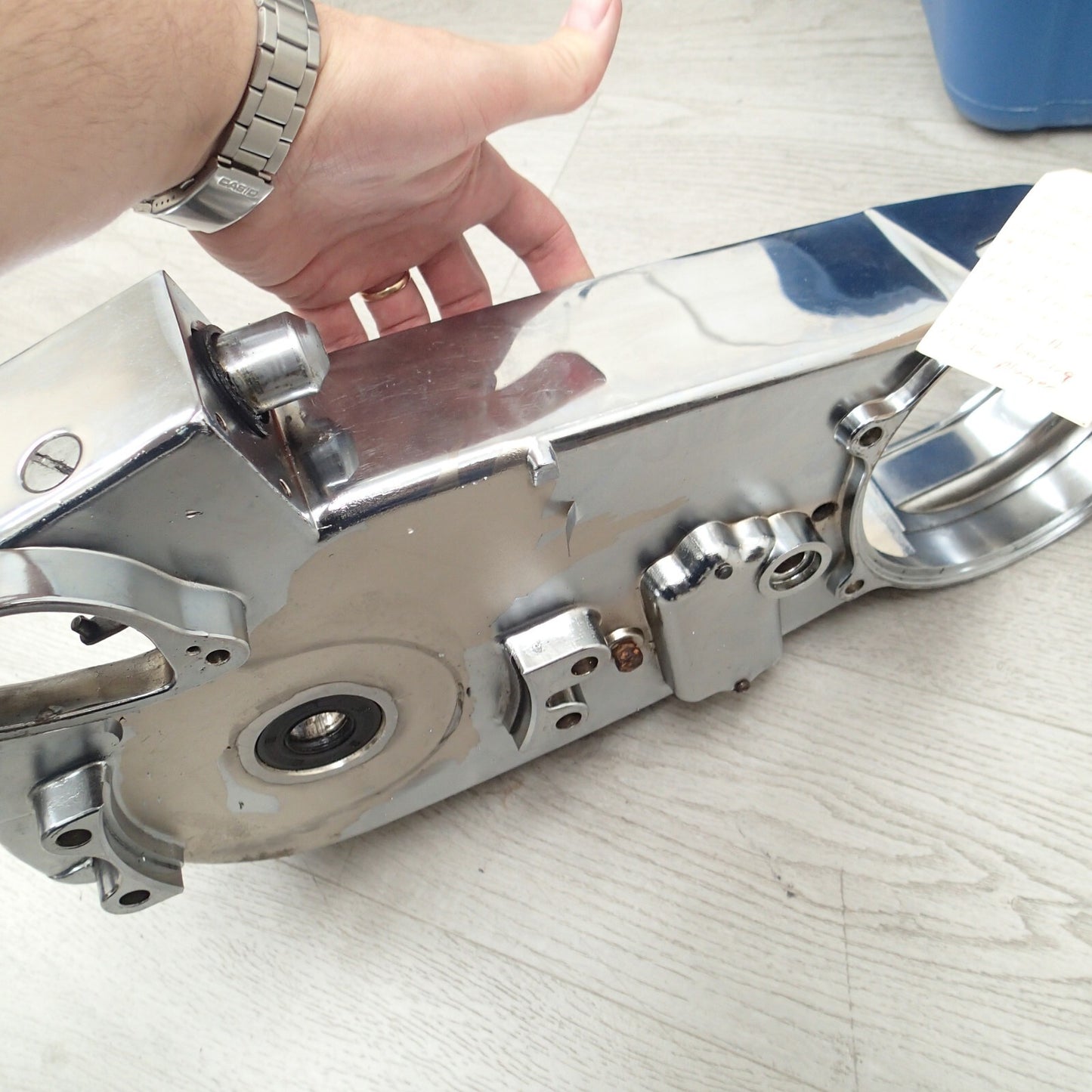 HARLEY 4 speed Inner Primary cover 1970-1982 FXE (9 hole) aftermarket