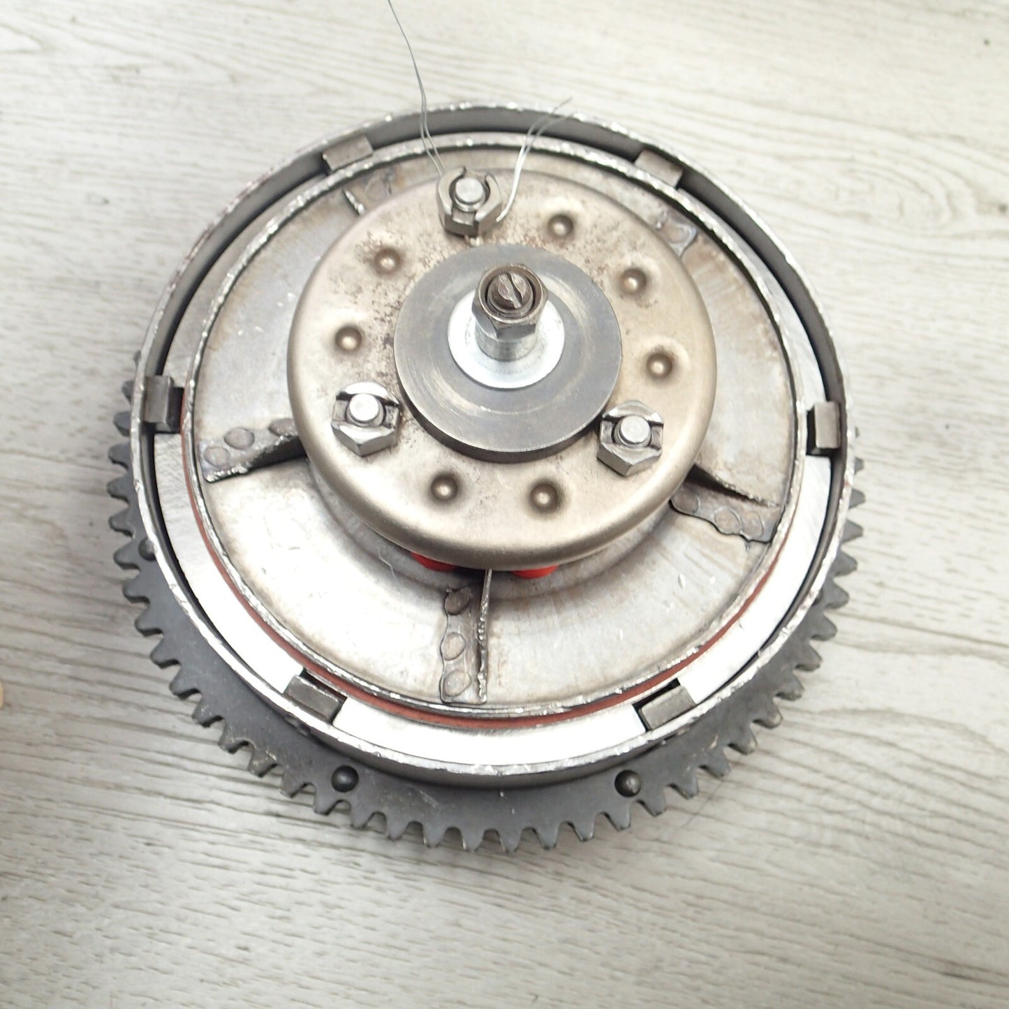 Harley 4 speed Clutch hub Complete Came off of 1982 FXE