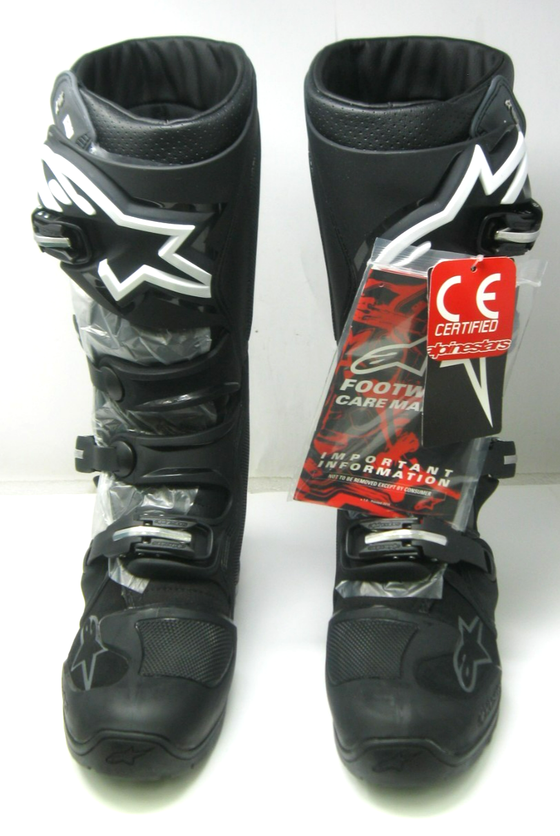 Alpinestars Tech 7 DS Motocross Dirt Bike Boots Black-Gray  USA Size 12 EURO 47