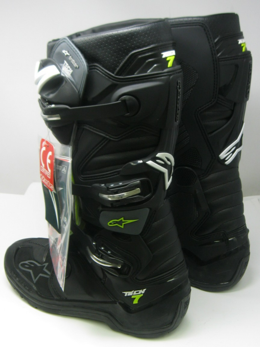 Alpinestars Tech 7 DS Motocross Dirt Bike Boots Black-Gray  USA Size 12 EURO 47