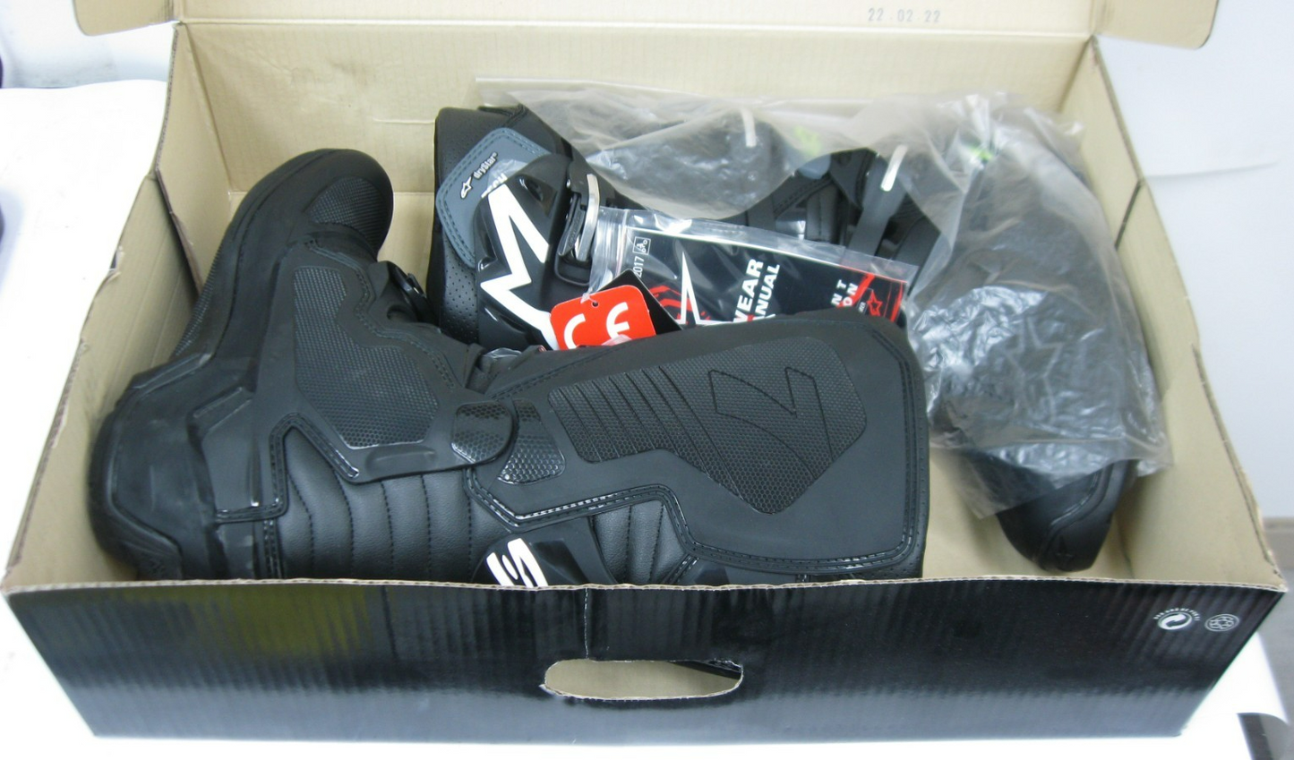 Alpinestars Tech 7 DS Motocross Dirt Bike Boots Black-Gray  USA Size 12 EURO 47