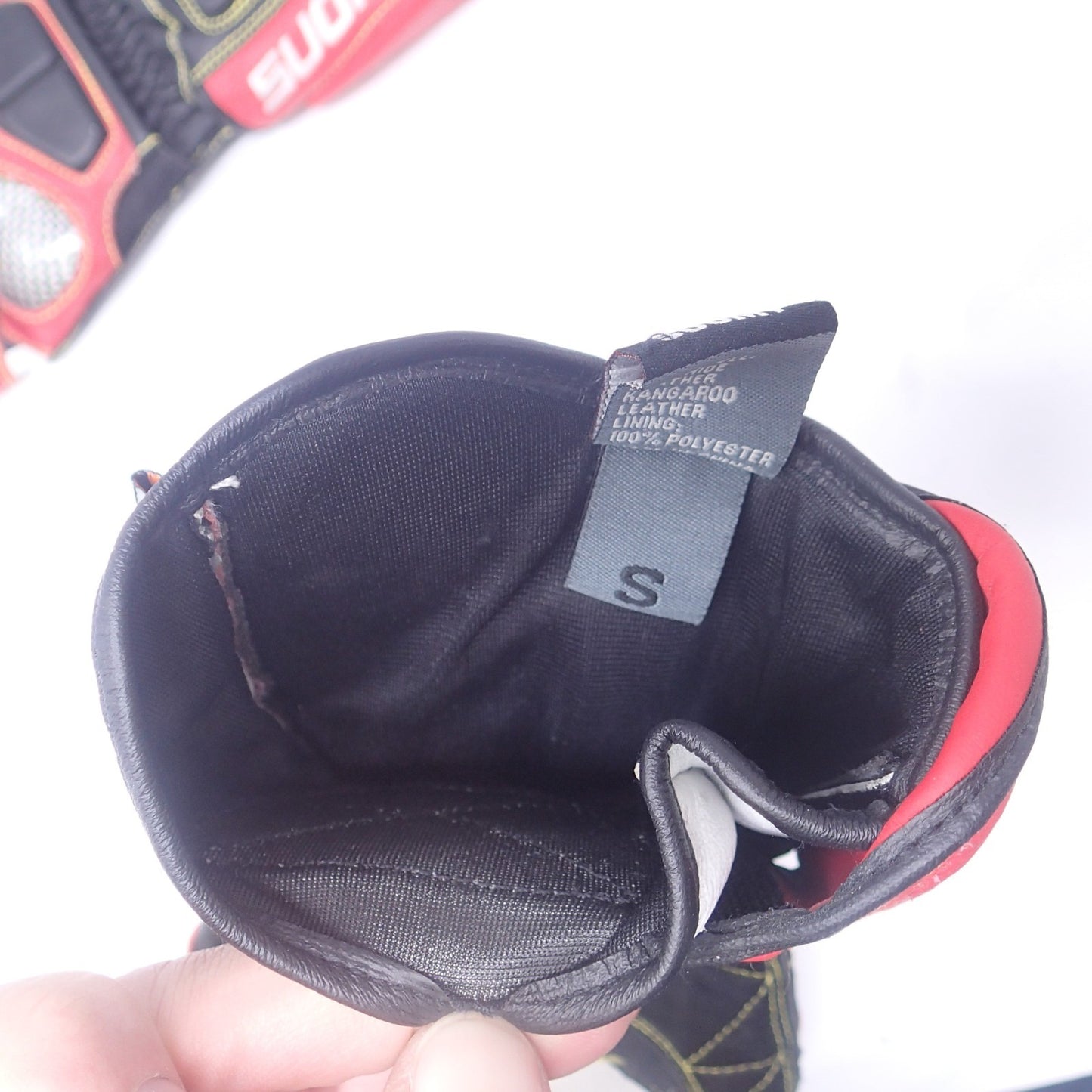 SUOMY USED MOTORCYCLE RIDING  Gloves Size S