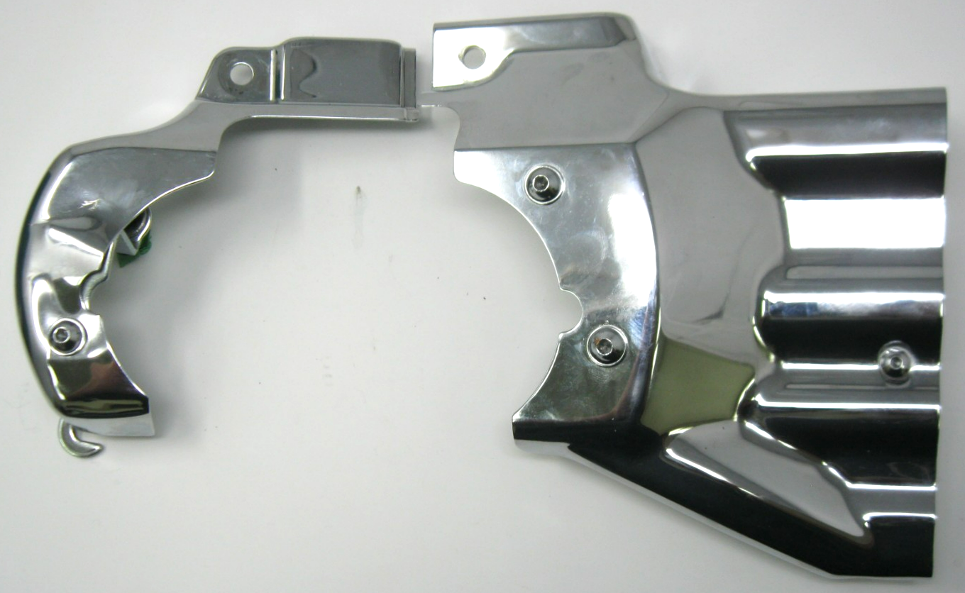 Unbranded Chrome Engine Transmission Interface Cover Fit For 07-17 Harley Fatboy