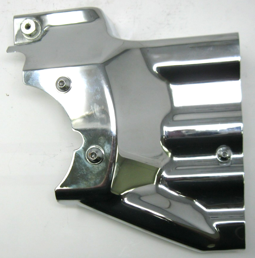 Unbranded Chrome Engine Transmission Interface Cover Fit For 07-17 Harley Fatboy