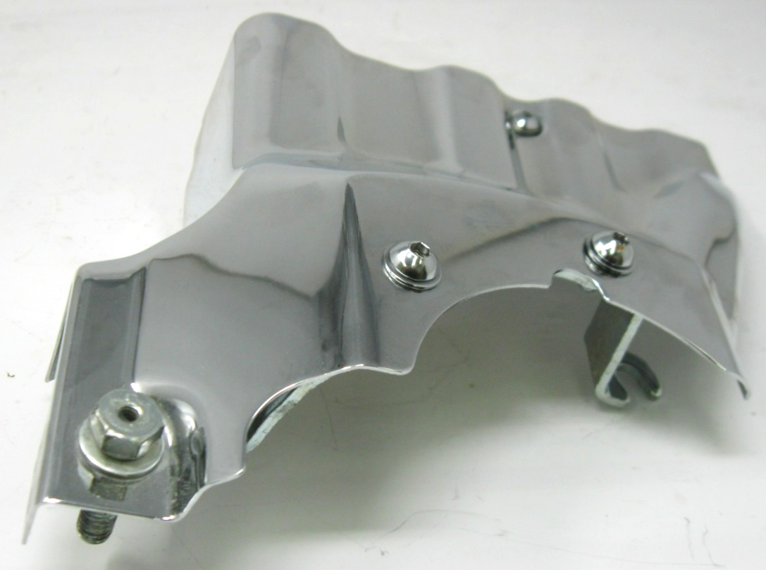 Unbranded Chrome Engine Transmission Interface Cover Fit For 07-17 Harley Fatboy