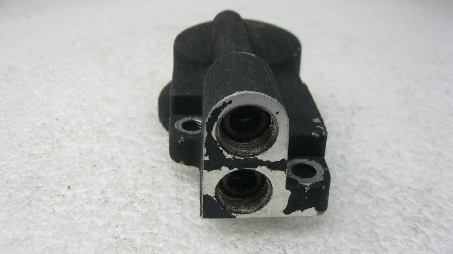 Harley 92-94 EVO Black Oil Filter Mount - No Nipple (Casting 26369-92) 26378-92