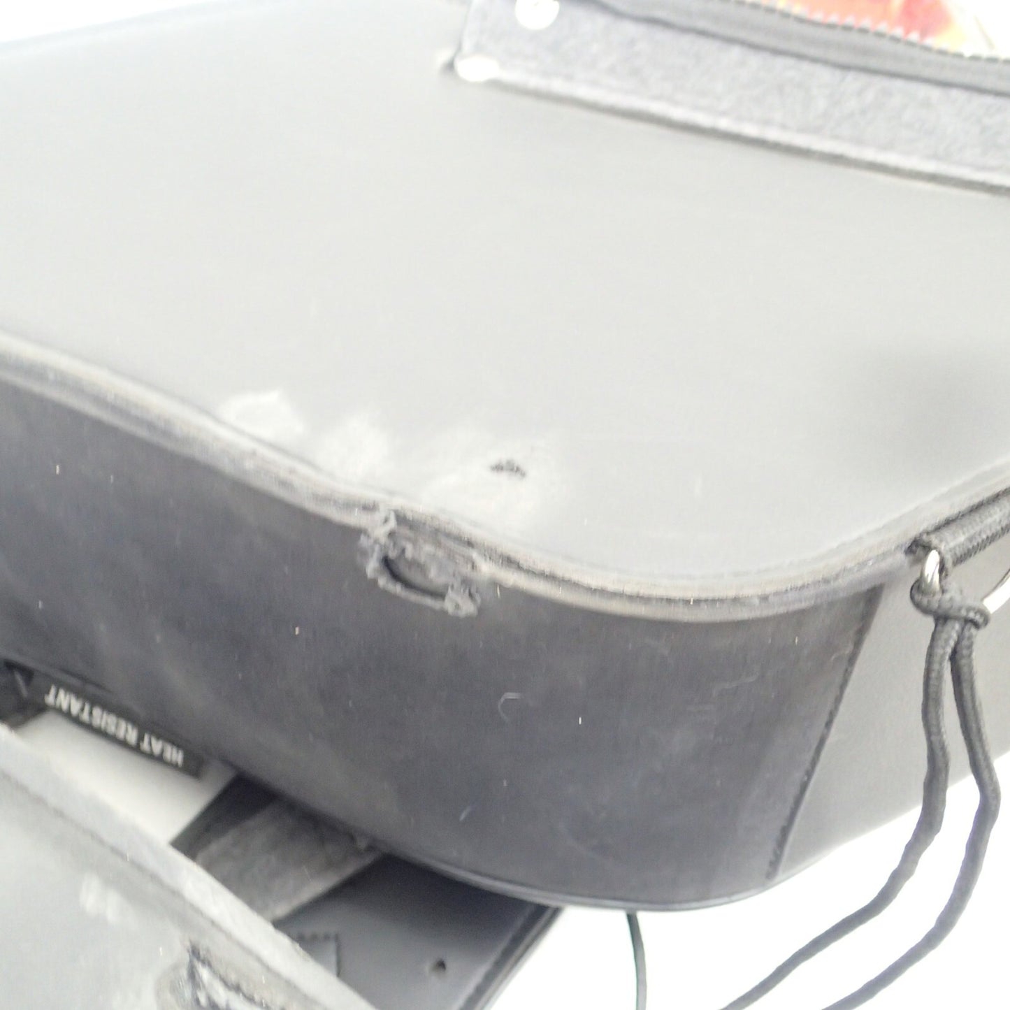 Zip-Of Studded PVC Slanted Throw Over Saddlebag Durable PVC saddle bag