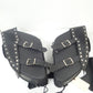 Zip-Of Studded PVC Slanted Throw Over Saddlebag Durable PVC saddle bag