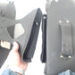 Zip-Of Studded PVC Slanted Throw Over Saddlebag Durable PVC saddle bag