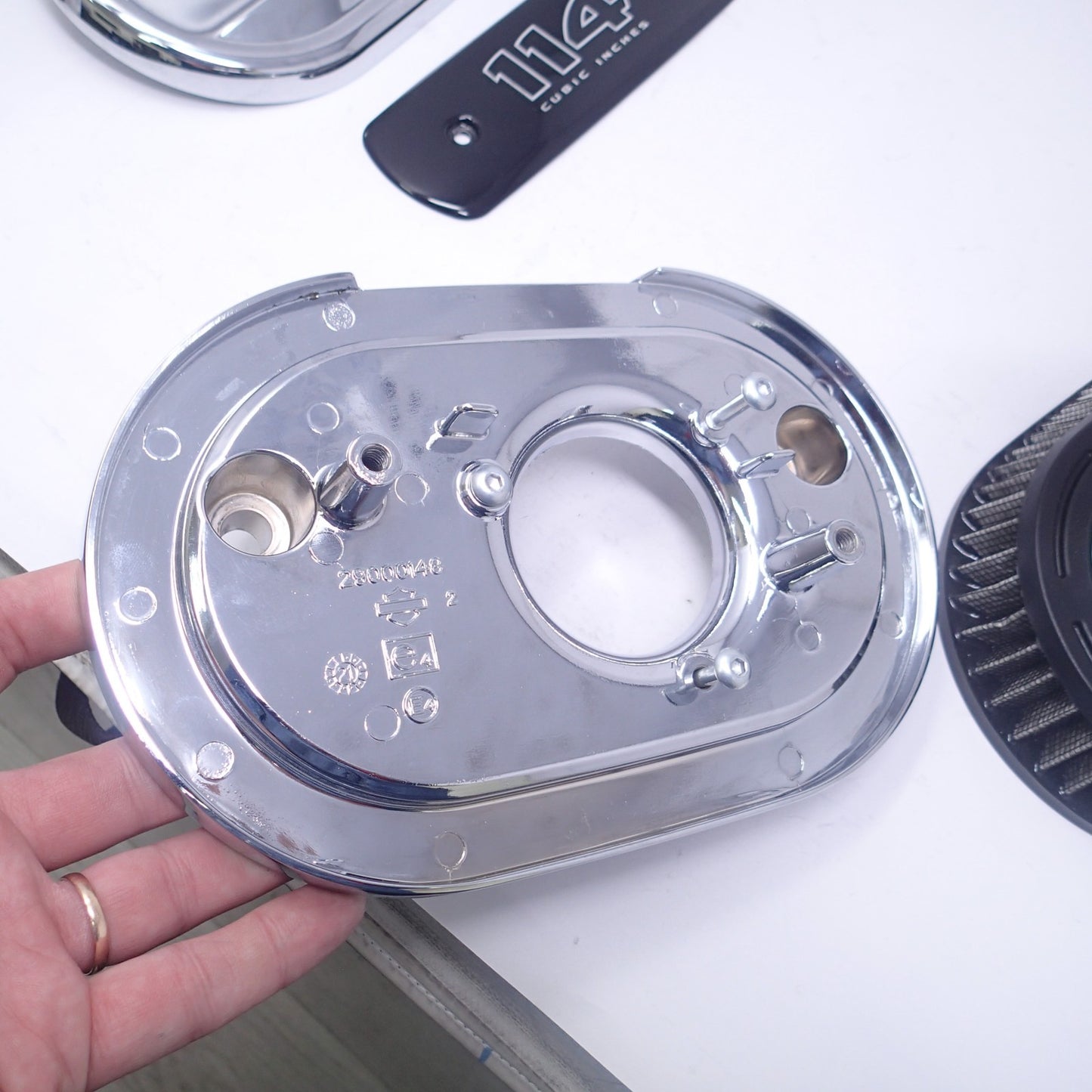 OEM Harley Davidson 2017-2021 M8 Touring CVO 114ci CHROME Ventilator Air Cleaner