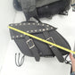 Zip-Of Studded PVC Slanted Throw Over Saddlebag Durable PVC saddle bag