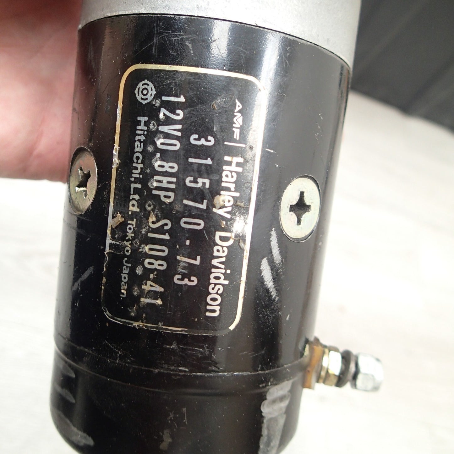 1986 to 1988 HARLEY DAVIDSON FXR & FLT STARTER MOTOR & MOUNT 31572-86 & 31570-73