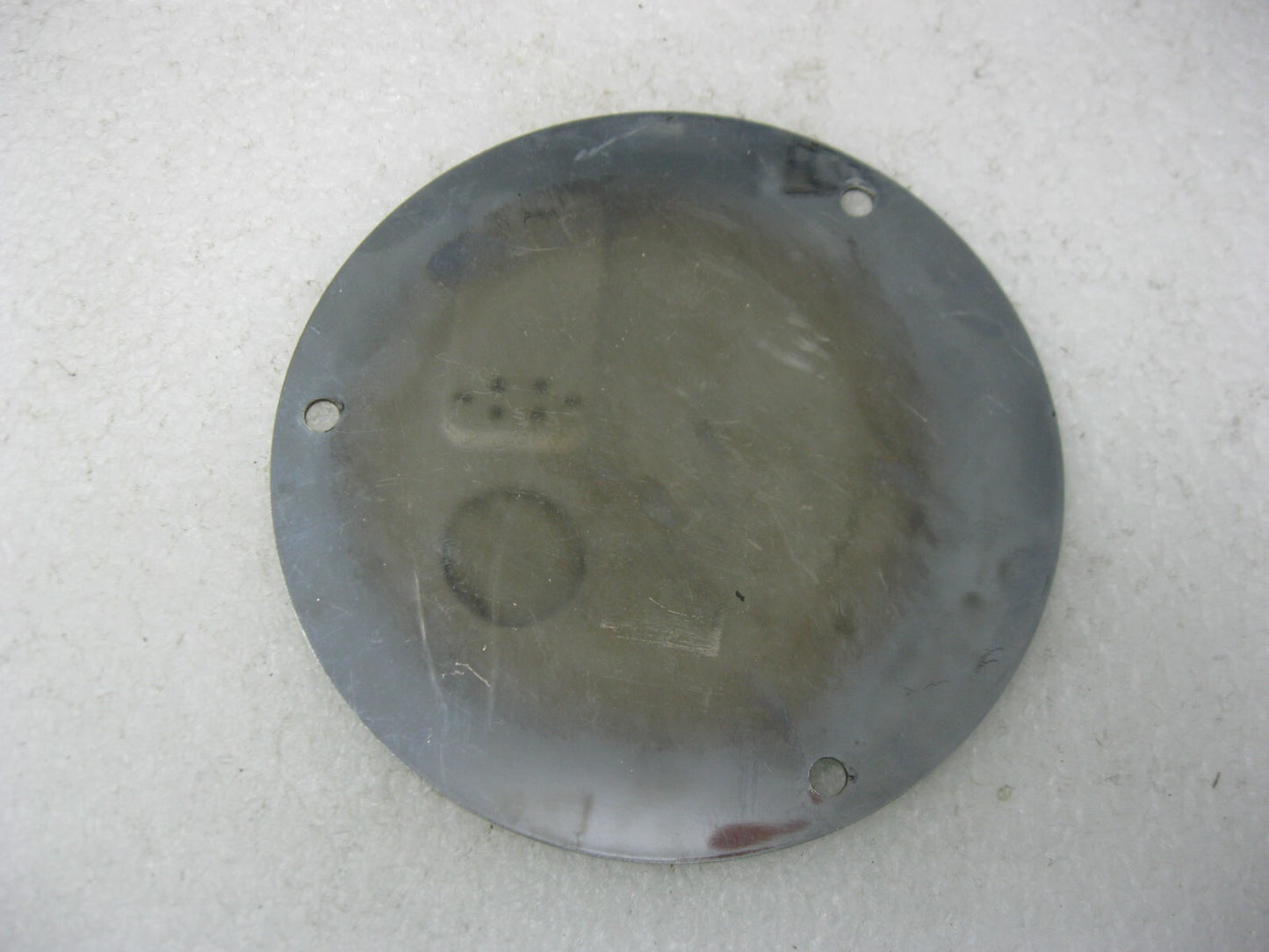 6.5"  3-Hole Chrome Derby PLATE for Big Twin Harley-Davidson